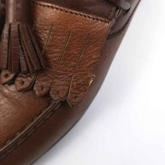 Bally Kiltie Tassel Loafers Slip On Driving Shoes Brown Leather Preppy Old Money main image 8